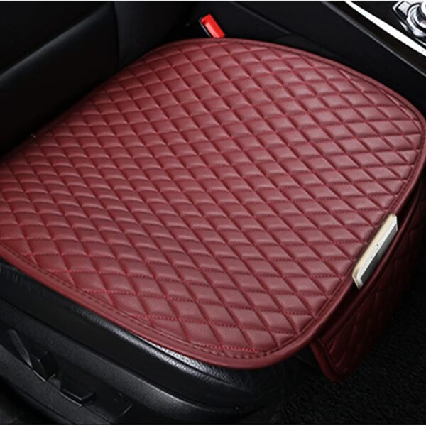 Diamond Pattern Waterproof Leather Seat Cover