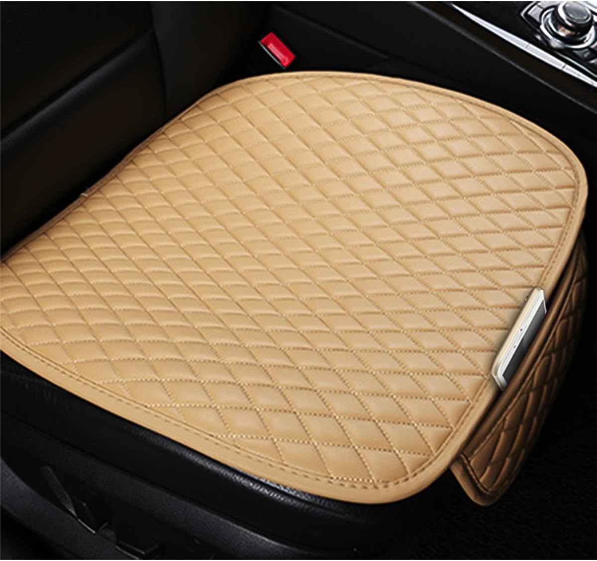 Diamond Pattern Non Slip Leather Seat Cover