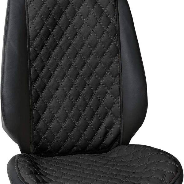 Hook and Loop Side Stitch Faux Leather Cover