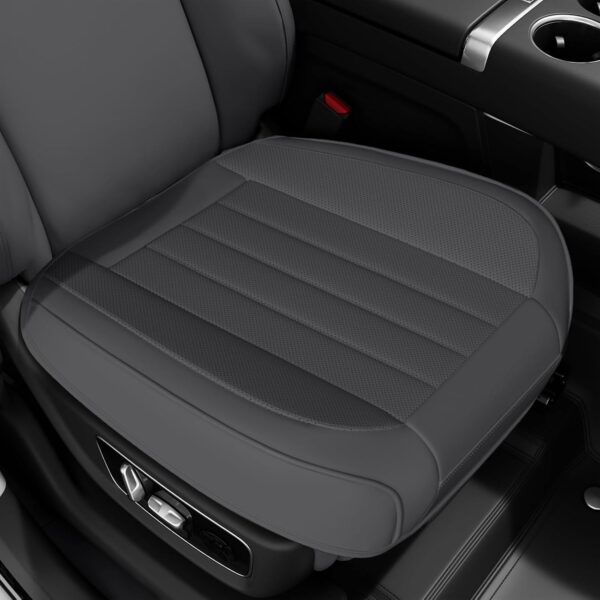Perforated Embroidered PU Leather Seat Cover