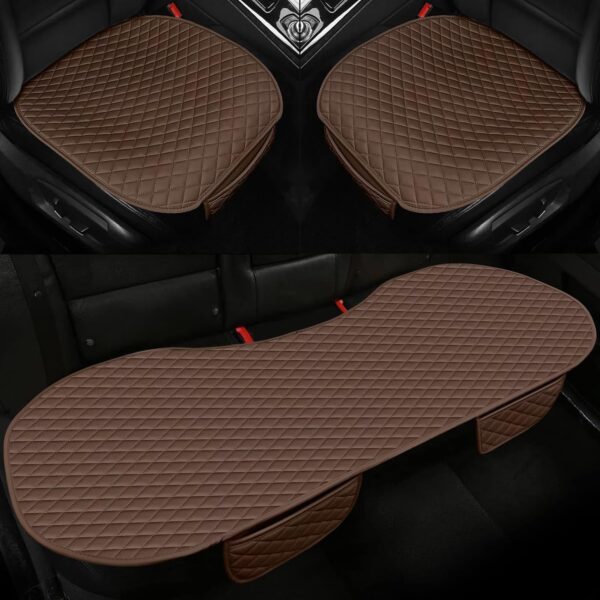Diamond Pattern PU Leather Three Piece Set